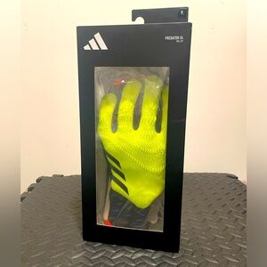 Adidas Predator GL PRO FSP Goalkeeper Gloves Yellow/Black/Solred Size 9 IQ4019